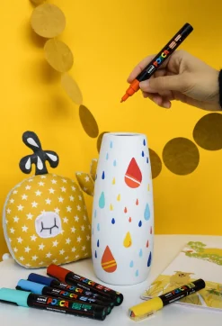 Posca PC-3M merkepenn, basisfarger, 8-pakning 0,9–1,3 mm