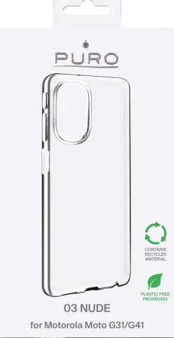 Puro mobildeksel 0.3 Nude til Motorola Moto G41/G31