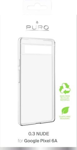 Puro mobildeksel 0.3 Nude til Google Pixel 6a, gjennomsiktig