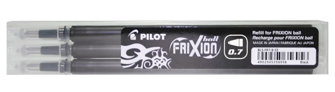 Refill til Pilot Frixion Clicker kryssordpenn, 3-pakning