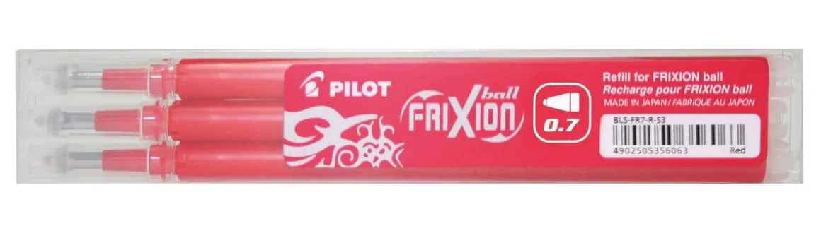 Refill til Pilot Frixion Clicker kryssordpenn, 3-pakning