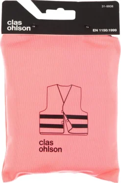 Refleksvest, rosa, Clas Ohlson