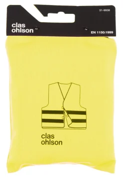 Refleksvest gul, Clas Ohlson