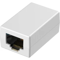 RJ45-adapter hunn-hunn gullbelagt