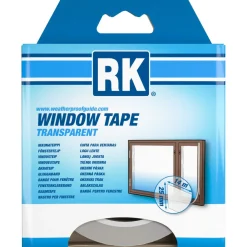 RK vindustape 25 mm x 14 m, transparent tettetape