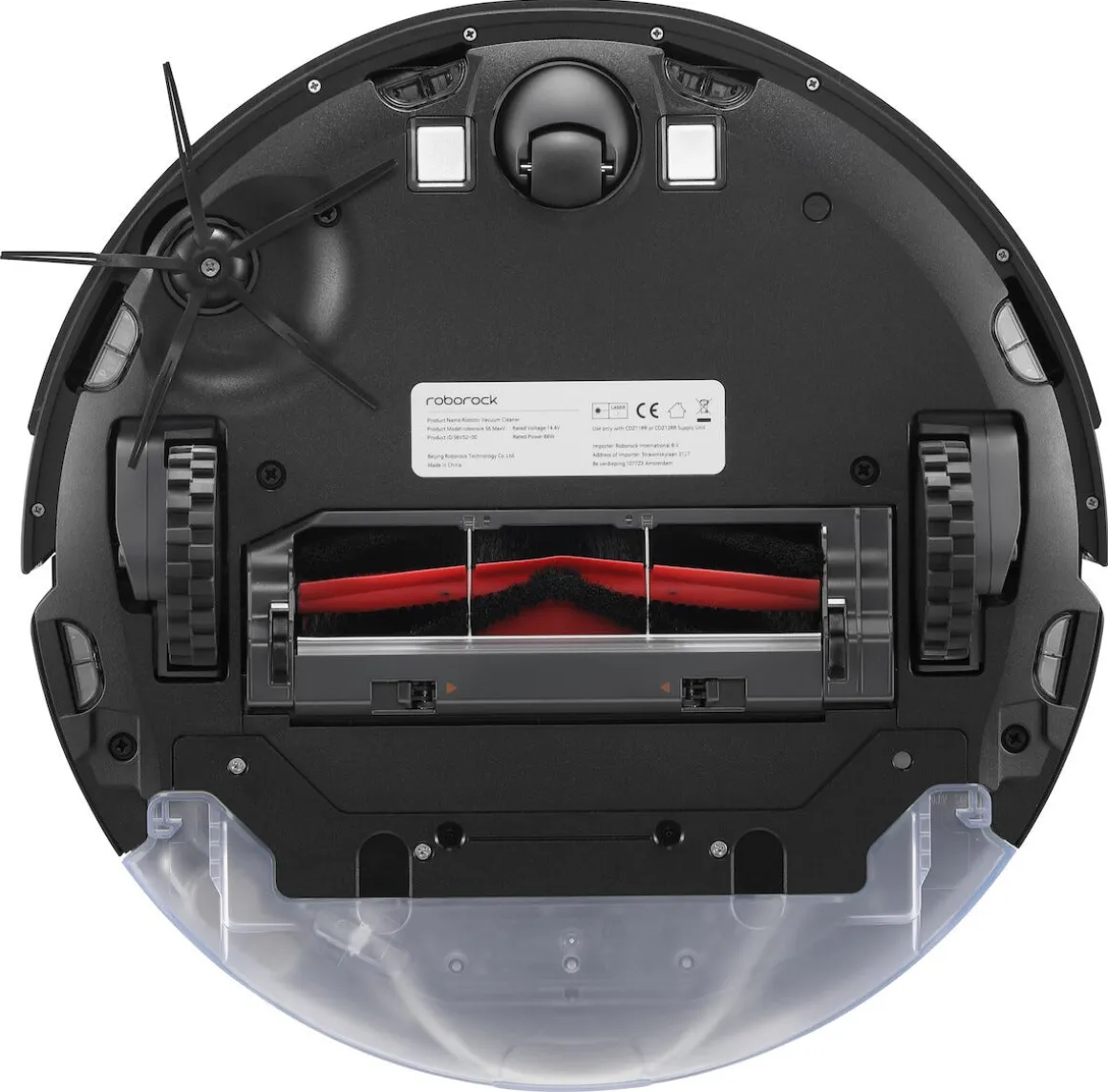 Roborock sidebørster svart 5-armet gummi, 2-pakning