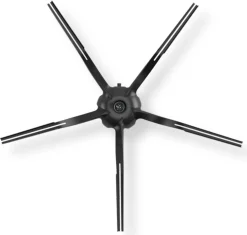 Roborock sidebørster svart 5-armet gummi, 2-pakning