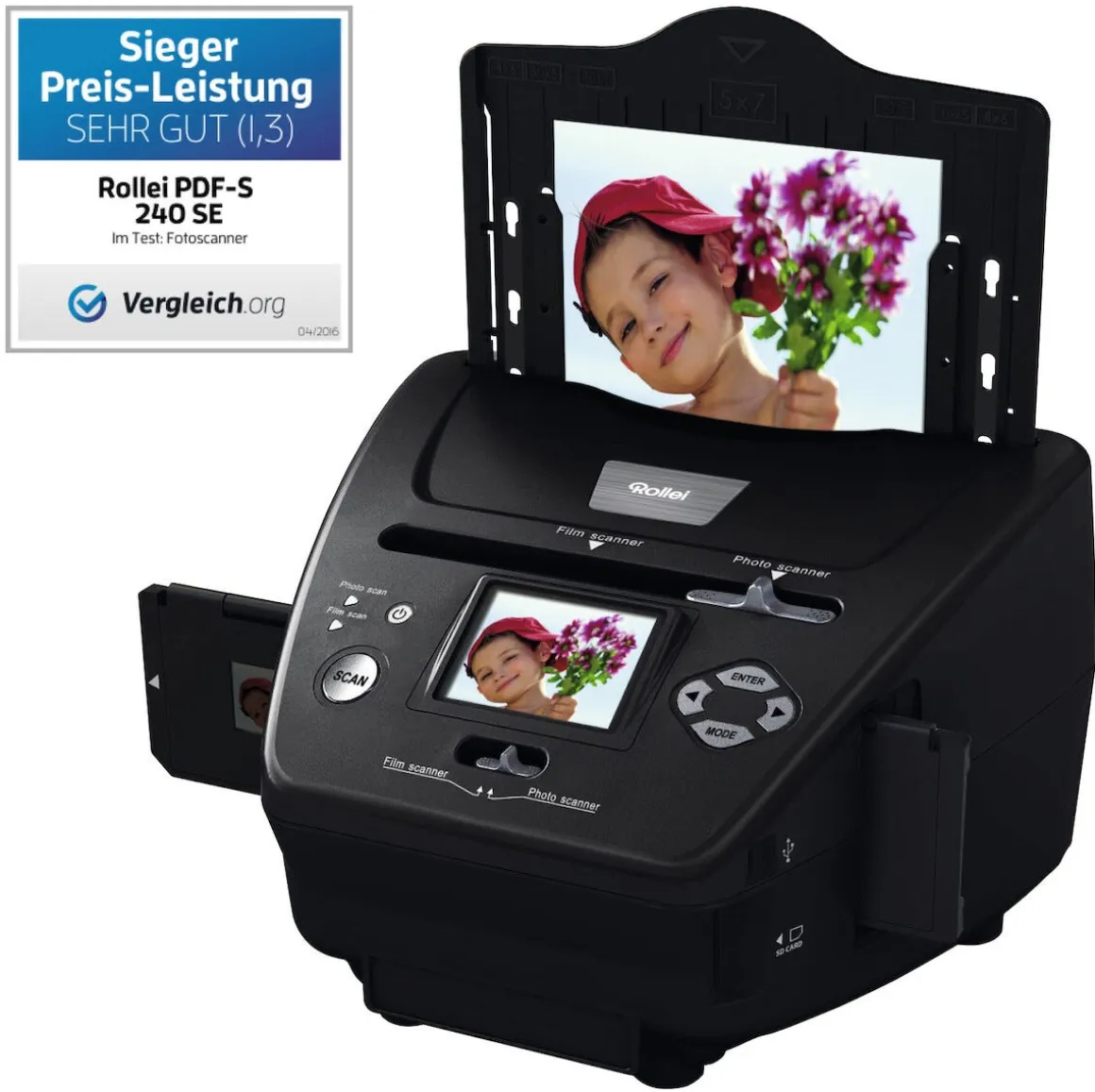 Rollei PDF-S 240, dias, negativ- og bildeskanner