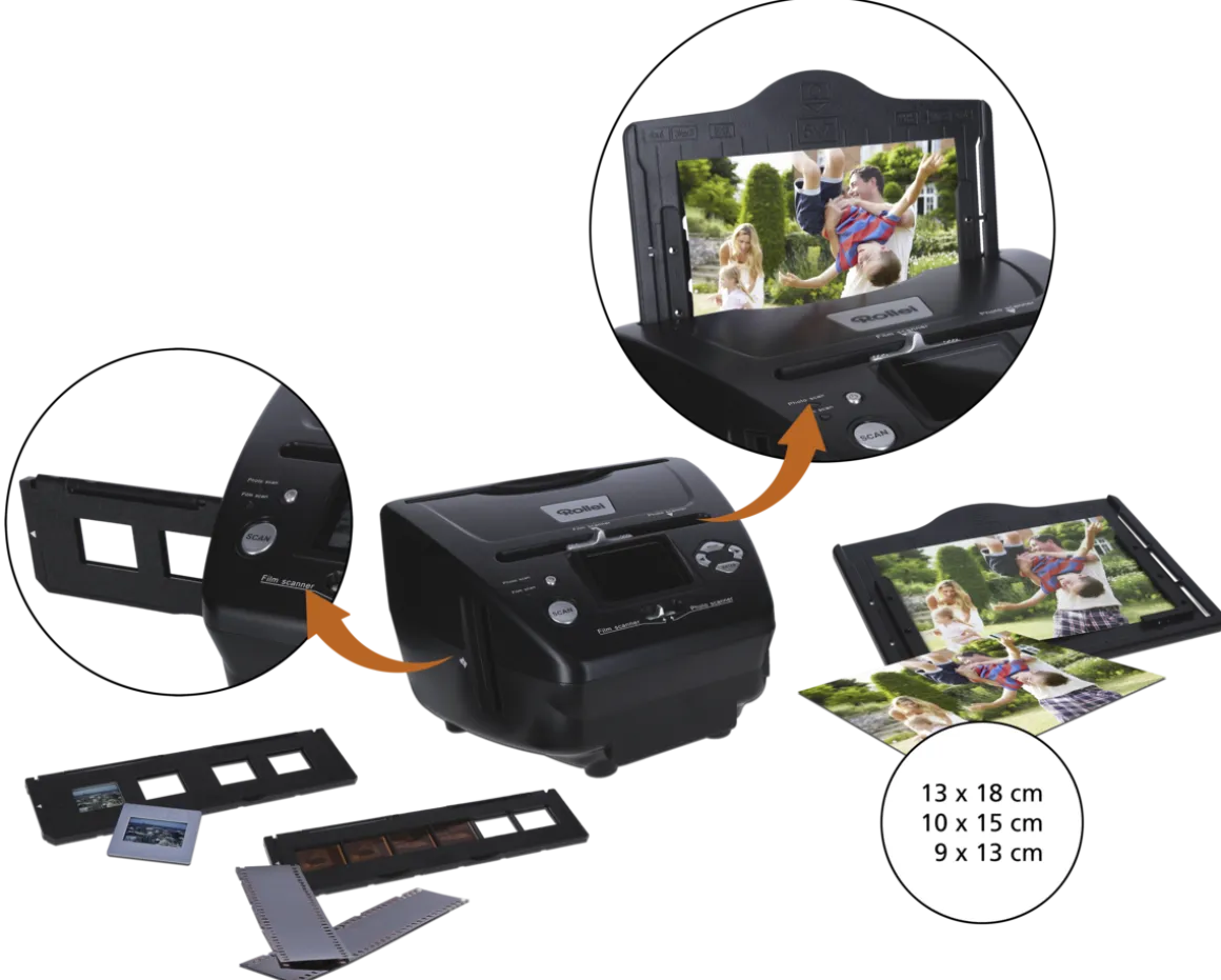 Rollei PDF-S 240, dias, negativ- og bildeskanner