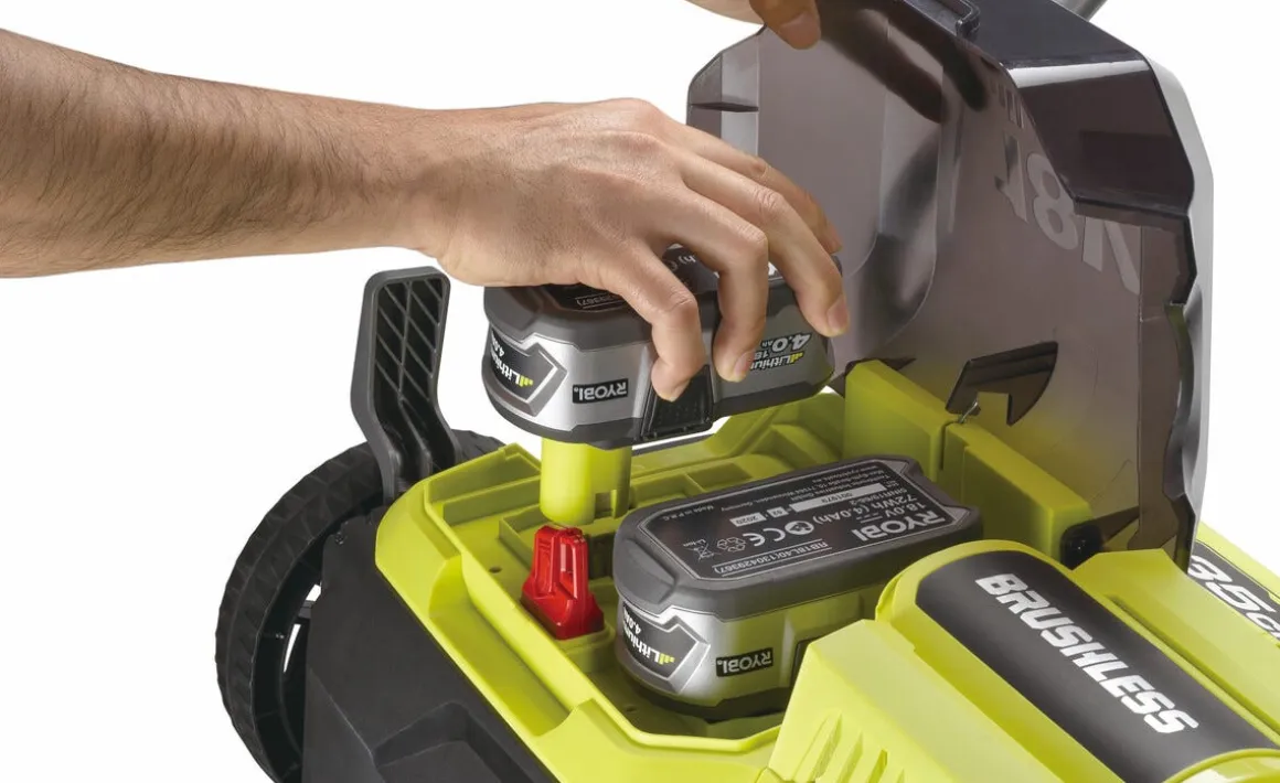 Ryobi vertikalskjærer 18SFX35 One+ 18 V, batteridrevet