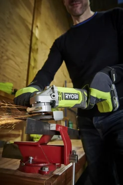 Ryobi vinkelsliper 115 mm RAG18115-0 One+ 18 V, batteridrevet