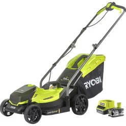 Ryobi gressklipper 18 V, 4 Ah-batteri, RLM18X33B40