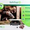 SafeTrap åtestasjon med 1 SnapTrap-rottefelle