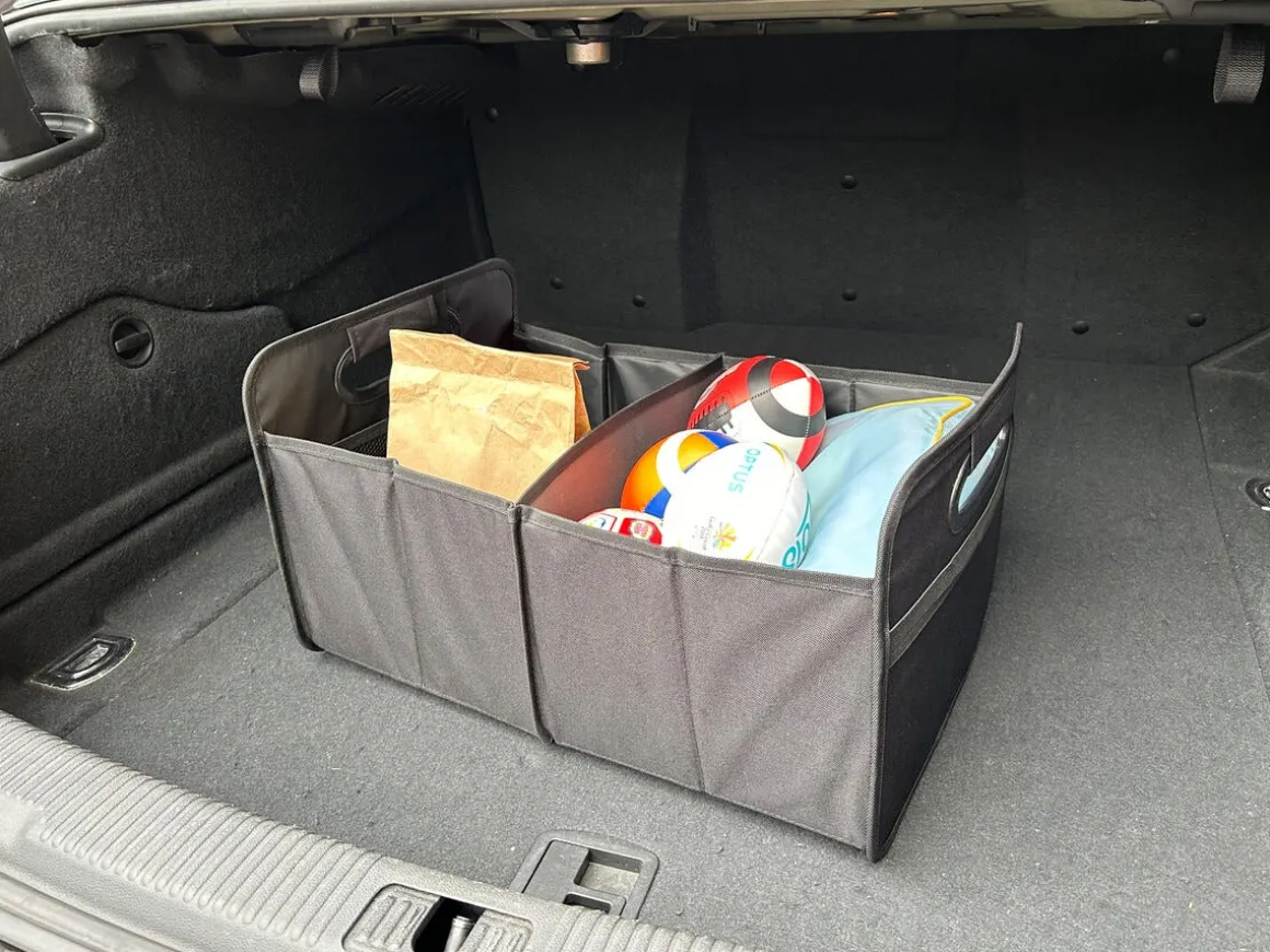 Sammenleggbar bagasjeromsveske bil, 2 rom, 32 liter