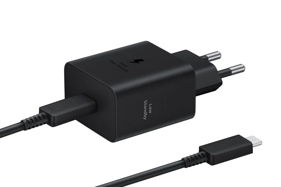 Samsung Power Adapter 45 W med USB-C-kabel, svart