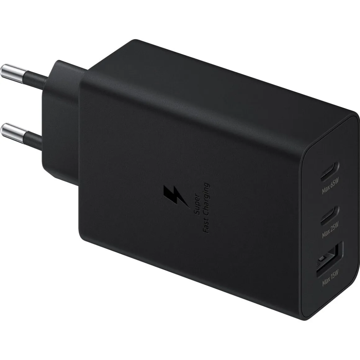 Samsung Trio 65 W lader USB-C/USB-A 65 W svart