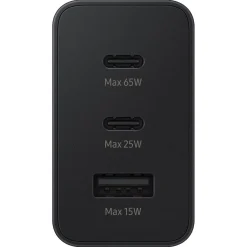 Samsung Trio 65 W lader USB-C/USB-A 65 W svart