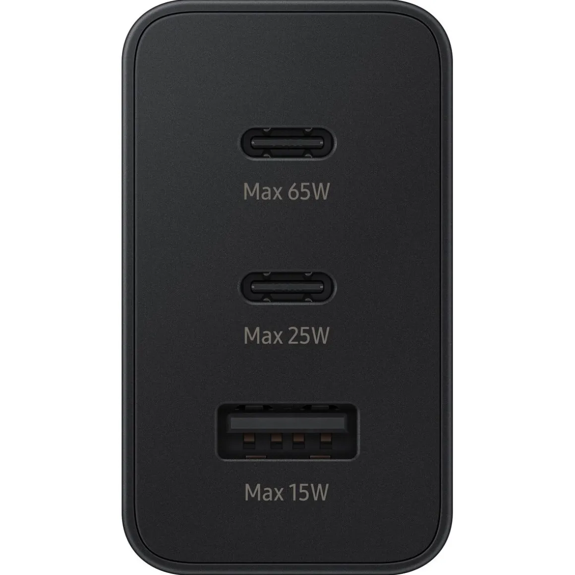 Samsung Trio 65 W lader USB-C/USB-A 65 W svart