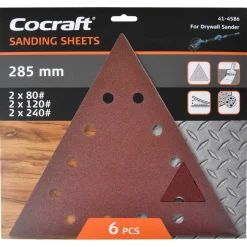 Sandpapir 285 mm til Cocraft HDS710-2, 6-pakning