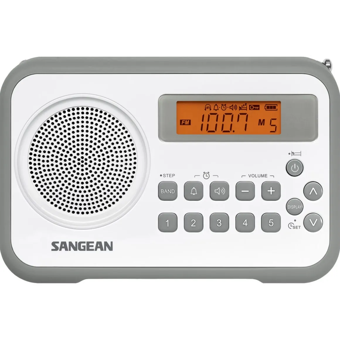 Sangean PR-D18 AM/FM-radio med klokkeradio