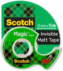Scotch Magic transparent teipholder med teip, 15 m