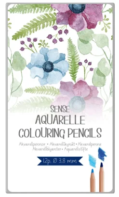 Sense akvarellblyanter, 12-pack