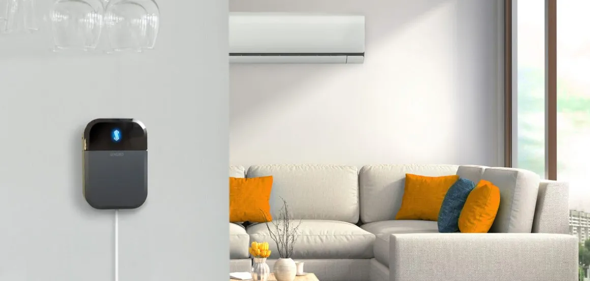 Sensibo Sky fjernkontroll for aircondition, varmepumpe, svart