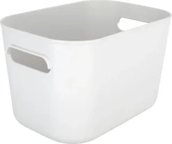 Serenity oppbevaringsboks i plast uten lokk, hvit