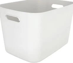 Serenity oppbevaringsboks i plast uten lokk, hvit
