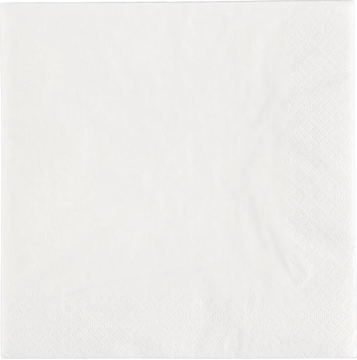 Servietter hvite 40 x 40 cm, 50-pakning