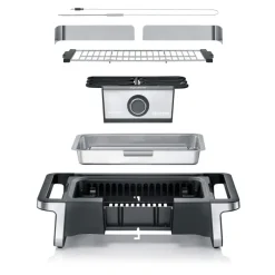Severin Senoa DigitalBoost bærbar elektrisk grill, 3000 W