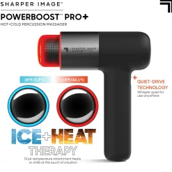 Sharper Image Powerboost Pro+ massasjepistol, 6 munnstykker