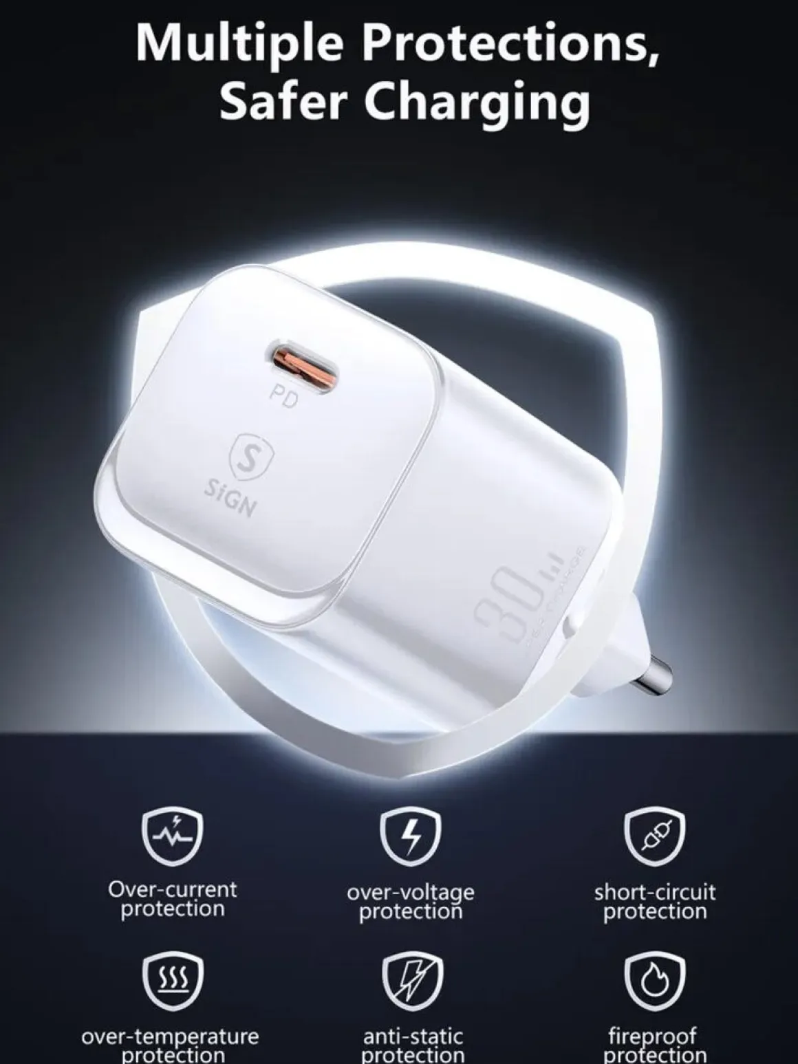 SiGN USB-C PD USB-C hurtiglader 30 W