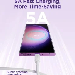 SiGN USB-C- til USB-C-kabel 100W, hvit