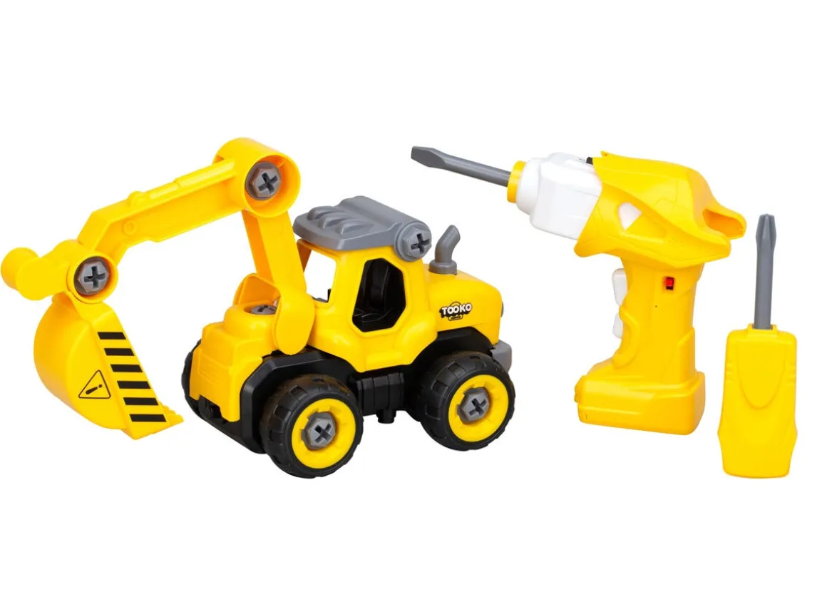 Silverlit RC gravemaskin byggesett med lyd, fra 3 år
