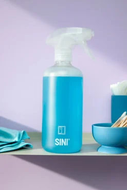 Sini vindusvask sprayflaske og 2 tabs, startsett