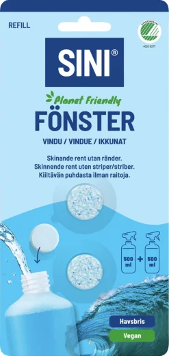 Sini refill vindusvask, 2-pakning