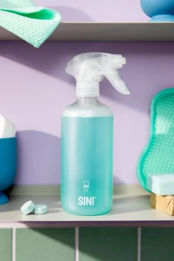 Sini toalettrengjøring sprayflaske og 2 tabs, startsett