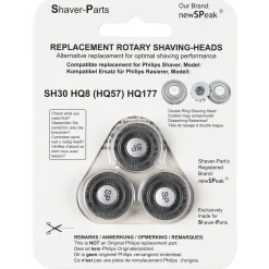Skjærehode SH30/HQ8/HQ177 til barbermaskiner fra Philips, 3-pakning