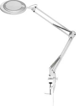 Skrivebordslampe med forstørrelsesglass LED