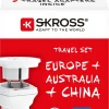 Skross Combo World to Australia, China, Europe adapter