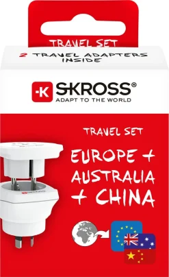 Skross Combo World to Australia, China, Europe adapter
