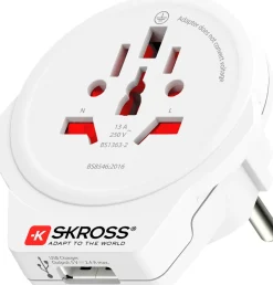 SKROSS World to Europe USB reiseadapter