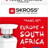 Skross Combo World to South Africa, Europe reiseadapter