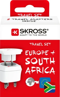 Skross Combo World to South Africa, Europe reiseadapter