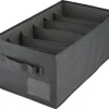 Skuffeinnredning for bukser og og topper, 6 rom, 45 x 25 x 18 cm