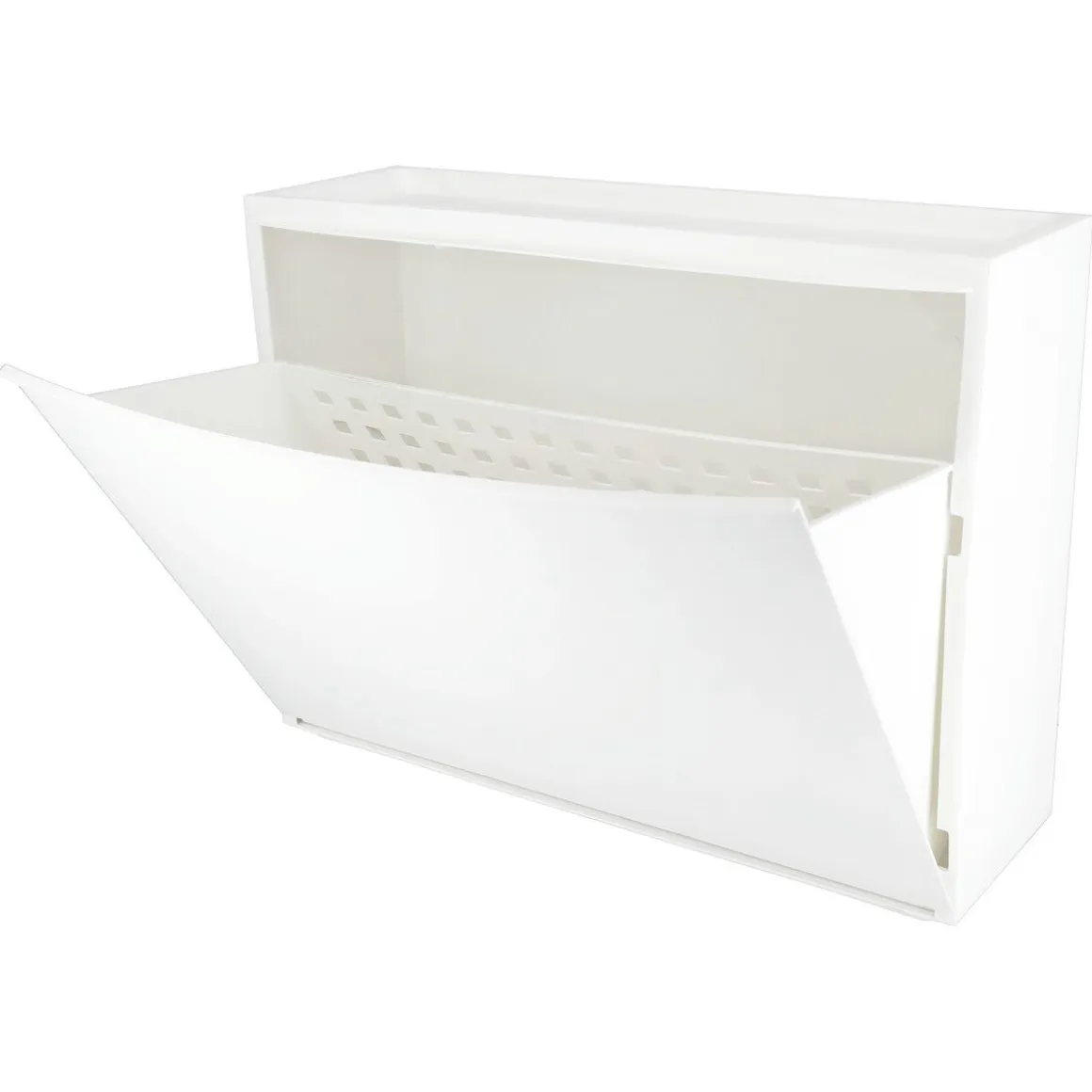 Smalt skoskap, vegghengt i plast, 51,5x16x39 cm