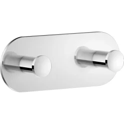 Smedbo DOT selvklebende håndklekrok, dobbel