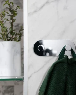 Smedbo DOT selvklebende håndklekrok, dobbel