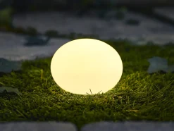 Solcelleball hvit akryl